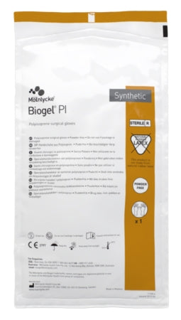 Molnlycke Surgical Glove Biogel® PI Size 6 Sterile Pair Polyisoprene Extended Cuff Length Smooth Ivory Not Chemo Approved - M-1129975-1743 - Box of 50