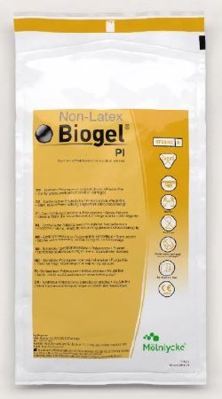 Molnlycke Surgical Glove Biogel® PI Size 7.5 Sterile Pair Polyisoprene Extended Cuff Length Smooth Ivory Not Chemo Approved - M-1129981-3526 - Pair