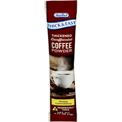 Hormel Food Sales Thickened Decaffeinated Beverage Thick & Easy® 7 Gram Individual Packet Coffee Flavor Ready to Mix Honey Consistency
