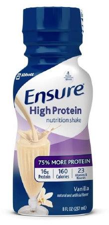 Abbott Nutrition Oral Protein Supplement Ensure® High Protein Shake Vanilla Flavor Ready to Use 8 oz. Bottle