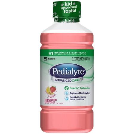 Abbott Nutrition Pediatric Oral Electrolyte Solution Pedialyte® AdvancedCare™ Strawberry Lemonaid Flavor 1 Liter Bottle Ready to Use