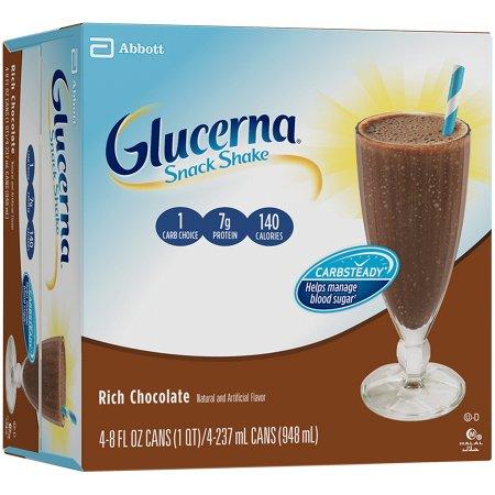 Abbott Nutrition Oral Supplement Glucerna® Snack Shake Rich Chocolate Flavor Ready to Use 8 oz. Can