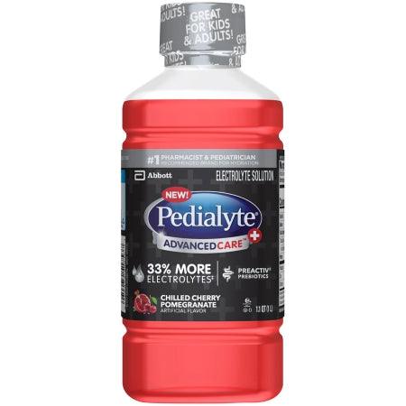 Abbott Nutrition Pediatric Oral Electrolyte Solution Pedialyte® AdvancedCare™ Plus Chilled Cherry Pomegranate Flavor 1 Liter Bottle Ready to Use