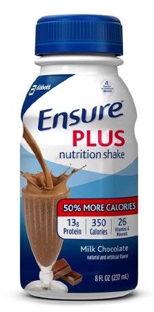 Abbott Nutrition Oral Supplement Ensure® Plus Nutrition Shake Milk Chocolate Flavor Ready to Use 8 oz. Bottle