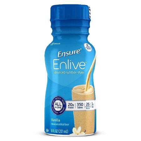 Abbott Nutrition Oral Supplement Ensure® Enlive® Advanced Nutrition Shake Vanilla Flavor Ready to Use 8 oz. Bottle