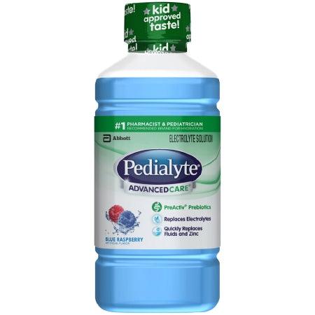 Abbott Nutrition Pediatric Oral Electrolyte Solution Pedialyte® AdvancedCare™ Blue Raspberry Flavor 1 Liter Bottle Ready to Use