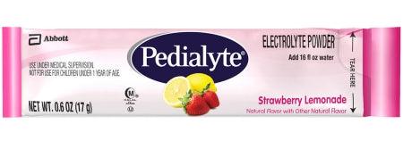 Abbott Nutrition Pediatric Oral Electrolyte Solution Pedialyte® Power Packs Strawberry Lemonaid Flavor 17 Gram Individual Packet Powder