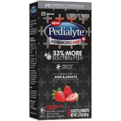 Abbott Nutrition Pediatric Oral Electrolyte Solution Pedialyte® AdvancedCare™ Plus Strawberry Freeze Flavor 17 Gram Individual Packet Powder