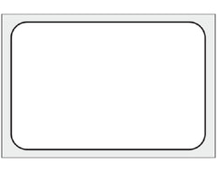 Shamrock Scientific Blank Label Shamrock Printer Label White Thermal Transfer 1 X 1-1/2 Inch - M-1130368-1689 - Roll of 1