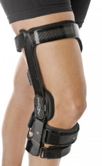 DJO Lateral Knee Brace OA Fullforce Small D-Ring / Hook and Loop Strap Closure 15-1/2 to 18-1/2 Thigh Circumference / 13 to 14 Inch Knee Center Circumference / 12 to 14 Inch Calf Circumference Right Knee