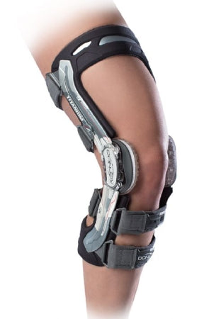 DJO ACL Knee Brace A22™ Custom Brace Small D-Ring / Hook and Loop Strap Closure 15-1/2 to 18-1/2 Inch Thigh Circumference / 12 Inch Calf Circumference Right Knee