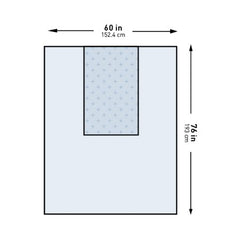 General Purpose Drape McKesson Three-Quarter Drape 60 W X 76 L Inch Sterile