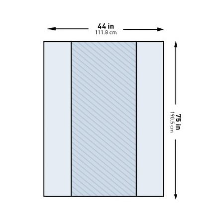 Table Drape McKesson 44 X 75 Inch Back Table