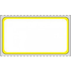 Precision Dynamics Blank Label Thermal Label White, Yellow Paper 1-1/4 X 2-1/4 Inch - M-1130932-2833 - Case of 8000