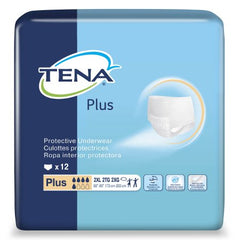 Essity HMS North America Inc Unisex Adult Absorbent Underwear TENA® Plus Pull On with Tear Away Seams 2x-Large Disposable Moderate Absorbency - M-1131159-4628 - Bag of 12