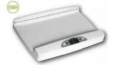Health O Meter Pediatric Scale with Height Rod Health O Meter® Digital LCD Display 44 lbs. / 20 kg Capacity White Battery Operated