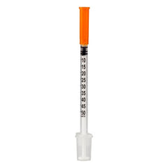 Sol-Millennium Medical Insulin Syringe with Needle SOL-M™ 0.5 mL 28 Gauge 1/2 Inch Attached Needle Without Safety