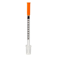 Sol-Millennium Medical Insulin Syringe with Needle SOL-M™ 0.5 mL 27 Gauge 1/2 Inch Attached Needle Without Safety