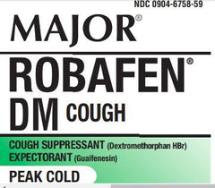 Cold and Cough Relief Major® 20 mg / 200 mg / 10 mL Syrup 4 oz.