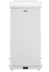RJ Schinner Co Trash Can Rubbermaid® Defenders® 24 gal. Square White Steel Step On - M-1132598-4935 - Each