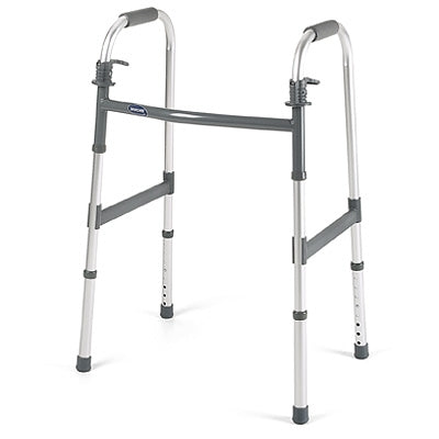 Invacare Folding Walker Adjustable Height Invacare® I•Class™ Aluminum Frame 300 lbs. Weight Capacity 30.4 to 37.4 Inch Height