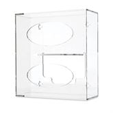 Market Lab Inc Glove Box Holder Wall Mounted 2-Box Capacity Clear 10.13 X 4.13 X 10.7 Inch Acrylic - M-1133168-1842 - Each