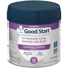 Nestle Healthcare Nutrition Infant Formula Gerber® Good Start® SoothePro 19.4 oz. Canister Powder