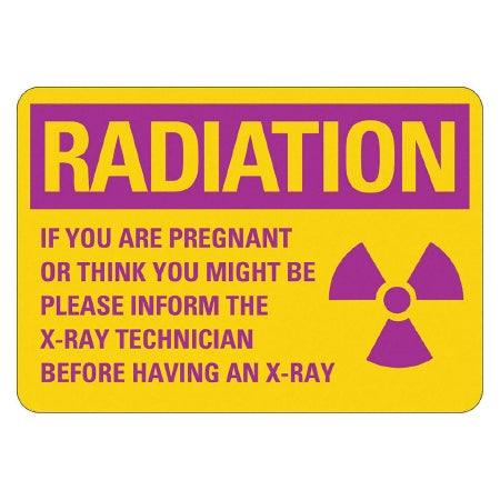 Grainger Door Sign Caution LYLE Radiation Area - M-1133290-2714 - Each