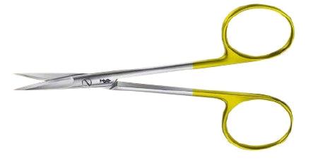 Aesculap Iris Scissors DuroTip® 4-3/8 Inch Length Surgical Grade Stainless Steel / Tungsten Carbide NonSterile Finger Ring Handle Straight Blades Sharp Tip / Sharp Tip - M-1133318-2948 - Each