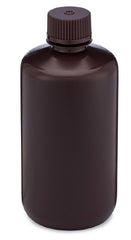 Globe Scientific Laboratory Bottle Diamond RealSeal™ Narrow Mouth / Round HDPE / Polypropylene Closure 250 mL (8 oz.)