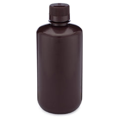 Globe Scientific Laboratory Bottle Diamond RealSeal™ Narrow Mouth / Round HDPE / Polypropylene Closure 1,000 mL (32 oz.)