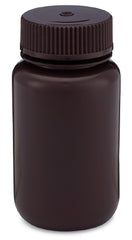 Globe Scientific Laboratory Bottle Diamond RealSeal™ Round / Wide Mouth HDPE / Polypropylene Closure 125 mL (4 oz.)