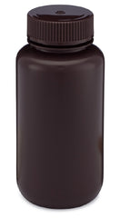 Globe Scientific Laboratory Bottle Diamond RealSeal™ Round / Wide Mouth HDPE / Polypropylene Closure 250 mL (8 oz.)