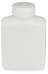 Globe Scientific Laboratory Bottle Diamond RealSeal™ Rectangular / Wide Mouth HDPE / Polypropylene Closure 500 mL (16 oz.)