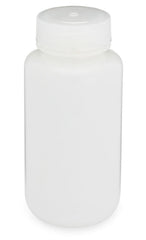 Globe Scientific Laboratory Bottle Diamond RealSeal™ Round / Wide Mouth HDPE 250 mL (8 oz.)