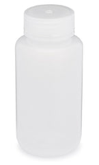 Globe Scientific Laboratory Bottle Diamond RealSeal™ Round / Wide Mouth LDPE 250 mL (8 oz.)