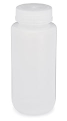 Globe Scientific Laboratory Bottle Diamond RealSeal™ Round / Wide Mouth LDPE 500 mL (16 oz.)