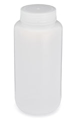 Globe Scientific Laboratory Bottle Diamond RealSeal™ Round / Wide Mouth LDPE 1,000 mL (32 oz.)