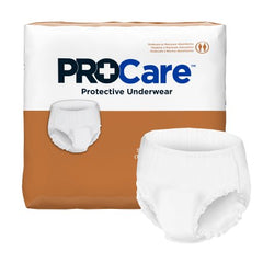First Quality Unisex Adult Absorbent Underwear ProCare™ Pull On with Tear Away Seams X-Large Disposable Moderate Absorbency - M-1133928-4511 - Bag of 14