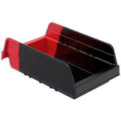 Akro-Mils Storage Bin Indicator® Bin Red / Black Plastic 4 X 6-5/8 X 11-5/8 Inch - M-1134546-2215 - Case of 12