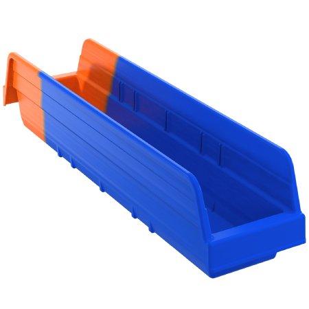 Akro-Mils Storage Bin Indicator® Bin Blue / Orange Plastic 4 X 4-1/8 X 17-7/8 Inch - M-1134549-1934 - Case of 12