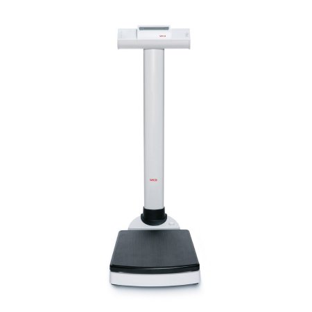 Seca Column Scale with Height Rod seca® 703 Digital Display 660 lbs. / 300 kg Capacity Black / White AC Adapter / Battery Operated