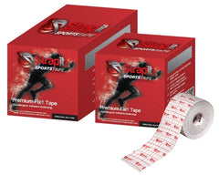 Fabrication Enterprises Athletic Underwrap Tape Fixit Premium Eco Knee / Shoulder Adhesive / Nonwoven Fabric 2 Inch X 11 Yard Red / White NonSterile