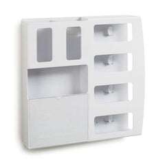 Market Lab Inc PPE Dispenser MarketLab Wall / Door Mount White 4-3/4 X 22.875 X 22.875 Inch ABS Plastic