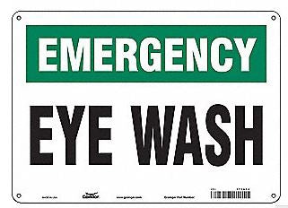 Grainger Wall Sign Facility CONDOR Emergency Eye Wach - M-1135495-2688 - Each