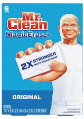 RJ Schinner Co Cleaning Pad Mr. Clean® Magic Eraser® Original White NonSterile Melamine Foam 1 X 2-3/10 X 4-3/5 Inch Reusable - M-1135554-2966 - Case of 36