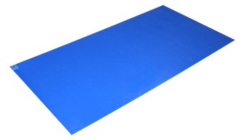 Connecticut Clean Room Adhesive Floor Mat Poly Tack 18 x 36 Inch Blue Polyethylene Film - M-1136475-4941 - Case of 120