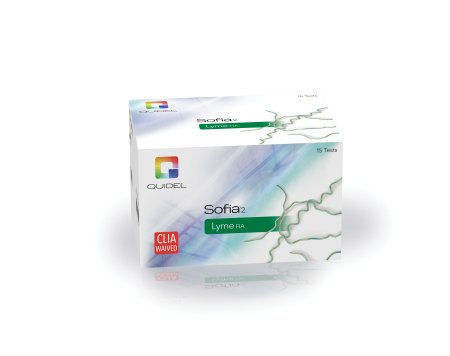 Quidel Rapid Test Kit Sofia® 2 Fluorescence Immunoassay (FIA) Lyme Disease Test Whole Blood Sample 15 Tests