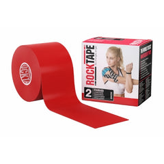 Patterson Medical Supply Kinesiology Tape Rock Tape Cotton / Nylon 2 Inch X 16.4 Foot Red NonSterile