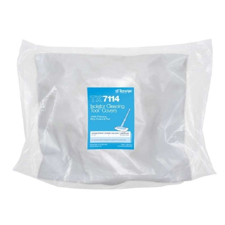Texwipe Cleanroom Mop Head Cover / Pad Kit Texwipe® Mini AlphaMop™ White Polyester Disposable - M-1137903-1526 - Case of 150
